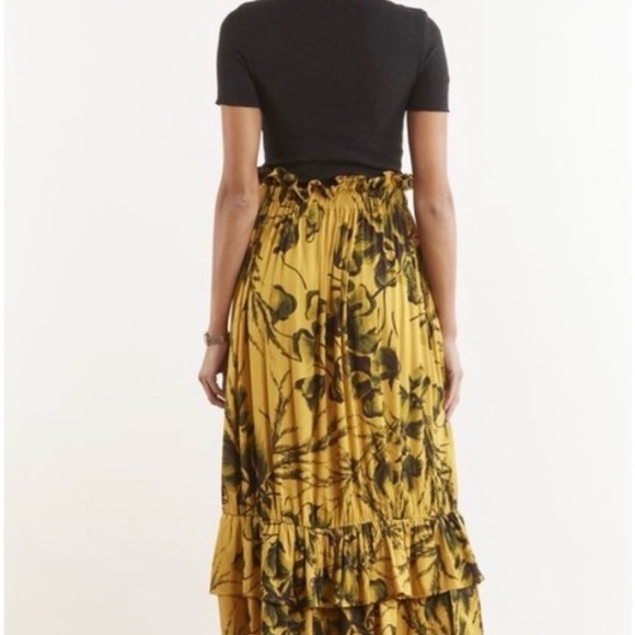 Odell’s Printed Yellow Midi Skirt - Picture 3 of 3